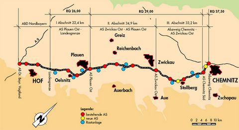 Bundesautobahn A 72 Chemnitz